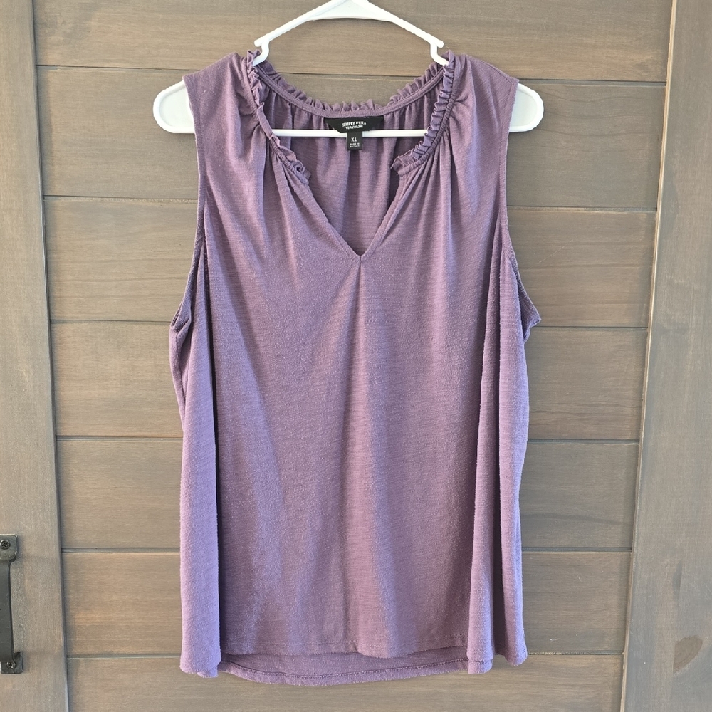 Simply Vera Vera Wang Lavender Tank Top